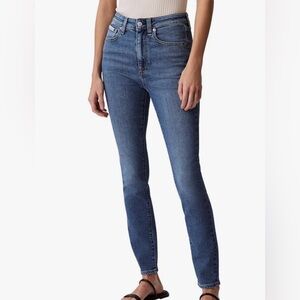 Calvin Klein Women's Storm Blue High Rise Skinny Ankle  Fit Jeans NWT